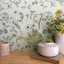 Load image into Gallery viewer, A Makers' Studio A Makers' Studio - Mesh Stencil - Birds and Branches 18x18