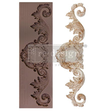 Load image into Gallery viewer, ReDesign with Prima Art & Crafting Tool Accessories DECOR MOULDS® KACHA – LAVISH SWIRLS – 1 PC, 3″X10″X8MM