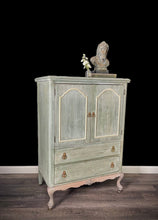 Load image into Gallery viewer, Allure Design & Creations Bespoke Furniture Antique Country French Provincial Painted Cabinet, Wardrobe