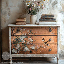 Load image into Gallery viewer, ReDesign with Prima Decor Fiber Paper A1 Decoupage Fiber – Feathers In The Glow – 1 sheet, 23.4″x33.1″