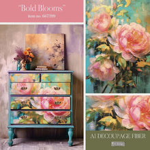 Load image into Gallery viewer, Allure Design & Creations Decor Fiber Paper A1 DECOUPAGE FIBER PAPER 23.4"X33.1" – BOLD BLOOMS