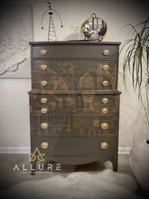 Load image into Gallery viewer, Allure Design & Creations Dixie Brand Tall Boy 5 Drawer Dresser ***SOLD***