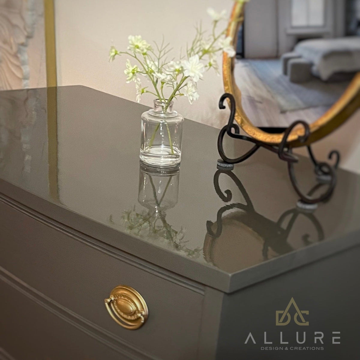 Dixie Brand Tall Boy 5 Drawer Dresser ***SOLD*** – ALLURE Design & Creations