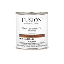 Load image into Gallery viewer, Fusion Finish Cappuccino / 32oz - Quart Fusion Stain and Finishing Oil All-in-One