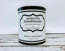 Load image into Gallery viewer, Artistic Painting Studio Quart Artsyville Crystal Clear Crackle