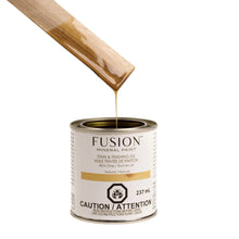 Load image into Gallery viewer, Fusion Stain and Finishing Oil Natural (no pigment) / 8oz Fusion Stain and Finishing Oil All-in-One
