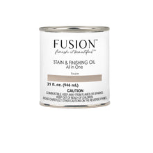 Load image into Gallery viewer, Fusion Stain and Finishing Oil Taupe / Quart Fusion Stain and Finishing Oil All-in-One