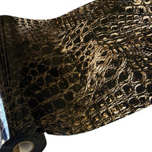 Load image into Gallery viewer, APS Transfer Foil By the foot (12” x 12”) / Copper Crocidile (semi transparent) Animal Print Foils