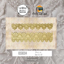 Load image into Gallery viewer, ReDesign with Prima Crafting Patterns & Molds DÉCOR MOULD CECE – BORDER LACE II – 1 PC, 5″X10″X8MM