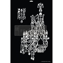 Load image into Gallery viewer, ReDesign with Prima DÉCOR STENCIL – EMPIRE CHANDELIER – 1 PC – DESIGN SIZE 15.6″X24″ / SHEET SIZE 16″X24″X 16 MIL – LASER CUT ON 16 MIL MYLAR