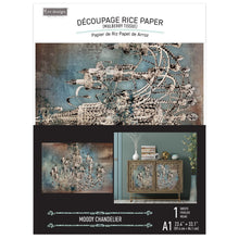 Load image into Gallery viewer, ReDesign with Prima DÉCOR STENCIL – EMPIRE CHANDELIER – 1 PC – DESIGN SIZE 15.6″X24″ / SHEET SIZE 16″X24″X 16 MIL – LASER CUT ON 16 MIL MYLAR