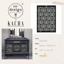 Load image into Gallery viewer, ReDesign with Prima DÉCOR STENCIL KACHA – ANISA – 18″X25.5″ LASER CUT ON 16 MIL MYLAR