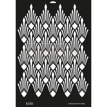 Load image into Gallery viewer, ReDesign with Prima DÉCOR STENCIL KACHA – SUN LIT DIAMONDS – 1 PC – DESIGN SIZE 17″X22.8″ / SHEET SIZE 18″X25.5″X 16 MIL – LASER CUT ON 16 MIL MYLAR