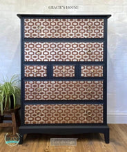 Load image into Gallery viewer, ReDesign with Prima DECOR STENCILS® – MIDCENTURY VIBES – 1 PC, SHEET SIZE 20″X16″ - NEW RELEASE!