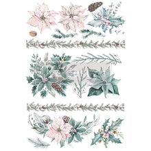Load image into Gallery viewer, ReDesign with Prima Decor Transfers DECOR TRANSFERS® – EVERGREEN FLORALS – TOTAL SHEET SIZE 24″X35″, CUT INTO 3 SHEETS