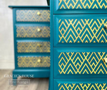 Load image into Gallery viewer, ReDesign with Prima Decor Transfers DECOR TRANSFERS® – GEO DIAMOND – TOTAL SHEET SIZE 24×35, CUT INTO 2 SHEETS - NEW RELEASE!