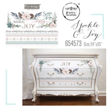 Load image into Gallery viewer, ReDesign with Prima Decor Transfers DECOR TRANSFERS® – SPARKLE & JOY – TOTAL SHEET SIZE 24″X35″, CUT INTO 2 SHEETS