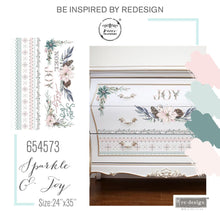 Load image into Gallery viewer, ReDesign with Prima Decor Transfers DECOR TRANSFERS® – SPARKLE & JOY – TOTAL SHEET SIZE 24″X35″, CUT INTO 2 SHEETS