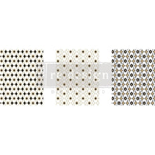 Load image into Gallery viewer, ReDesign with Prima DECOR TRANSFERS® – MOROCCAN DIAMONDS – 3 SHEETS, 8.5″X11″