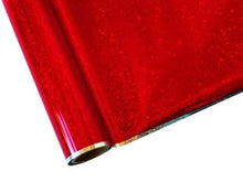 Load image into Gallery viewer, Allure Design & Creations Decorative Foils By the foot / Glitter Stars Red Decorative Foils