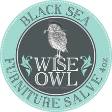 Load image into Gallery viewer, Wise Owl Finishes 4 oz / Black Sea Furniture Salve