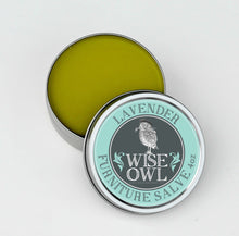 Load image into Gallery viewer, Wise Owl Finishes 4 oz / Lavender Furniture Salve
