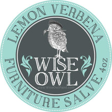 Load image into Gallery viewer, Wise Owl Finishes 4 oz / Lemon Verbena Furniture Salve
