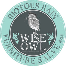 Load image into Gallery viewer, Wise Owl Finishes 4 oz / Riotous Rain Furniture Salve
