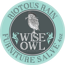 Load image into Gallery viewer, Wise Owl Finishes 4 oz / Riotous Rain Furniture Salve