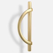 Load image into Gallery viewer, Allure Design &amp; Creations Furniture Brushed Gold Half Moon Shape Cabinet/Drawer Handle
