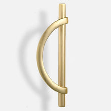 Load image into Gallery viewer, Allure Design & Creations Furniture Brushed Gold Half Moon Shape Cabinet/Drawer Handle