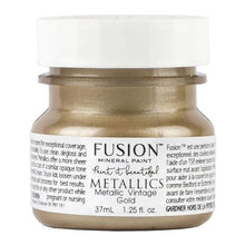 Load image into Gallery viewer, Fusion Fusion Mineral Paint Tester 37mil (1.25 oz) / Vintage Gold Fusion Metallic Paint