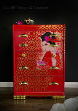 Load image into Gallery viewer, Allure Design & Creations Geisha Girl Waterfall Dresser