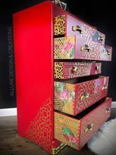 Load image into Gallery viewer, Allure Design & Creations Geisha Girl Waterfall Dresser