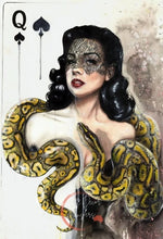 Load image into Gallery viewer, Aussie Luxe Decoupage Paper Large - 56.1cm x 82cm or 22.08" x 32.28" Queen of Spades Luxe Decoupage Paper