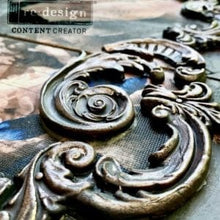 Load image into Gallery viewer, ReDesign with Prima REDESIGN DECOR MOULDS® – LILIAN SCROLLS – 1 PC, 5″X10″, 8MM THICKNESS