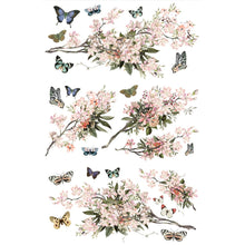 Load image into Gallery viewer, ReDesign with Prima REDESIGN DECOR TRANSFERS – BLOSSOM BOTANICA – TOTAL SHEET SIZE 24INX35IN, CUT INTO 3 SHEETS
