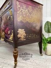 Load image into Gallery viewer, ReDesign with Prima Stencils & Die Cuts REDESIGN STENCIL – DISTRESSED WALLPAPER 18×21 – SHEET SIZE 18″X21″, DESIGN SIZE 16.5″X16.5″
