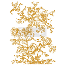 Load image into Gallery viewer, ReDesign with Prima Art &amp; Craft Paper DECOR TRANSFERS® FOIL – ÉGLANTINE ELEGANCE – TOTAL SHEET SIZE 18″X24″, CUT INTO 2 SHEETS
