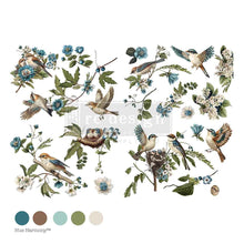 Load image into Gallery viewer, ReDesign with Prima Decor Transfers Decor Transfers® – Aviary Elegance – total sheet size 24″x35″, cut into 4 sheets
