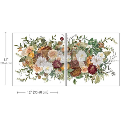 ReDesign with Prima Decor Transfers MAXI TRANSFERS® – AUTUMNAL BLISS – 2 SHEETS, 12″X12″