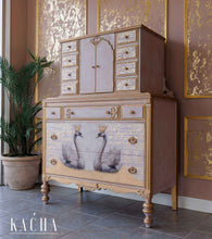 Load image into Gallery viewer, ReDesign with Prima Decor Transfers Middy Foil Transfers® Kacha – Shimmering Script – 2 sheets, 8.5″x11″
