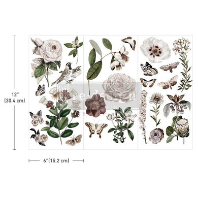 ReDesign with Prima Decor Transfers Small Transfers – Secret Garden – 3 sheets, 6″x12″