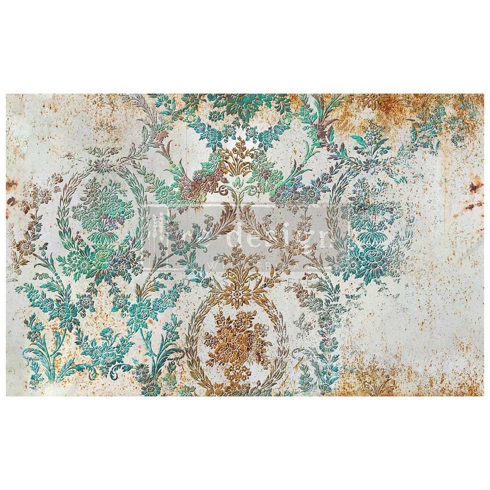 ReDesign with Prima DECOUPAGE DECOR TISSUE PAPER – RUSTIC PATINA – 1 SHEET, 19.5″X30″