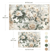 Load image into Gallery viewer, Redesign with Prima Double Delight Decoupage Fiber Paper Set – My Garden Whimsy – Total 2 sheets – 1 sheet, 19.5″x30″ + 1 sheet, 11.7″x16.5″

