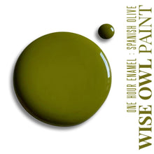 Load image into Gallery viewer, Wise Owl Enamel Paint Spanish Olive Wise Owl One Hour Enamel Summer in IBIZA Collection
