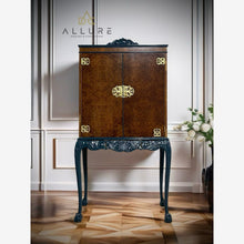 Load image into Gallery viewer, Allure Design &amp; Creations Furniture Elegant Cocktail Cabinet/Queen Anne Long Leg Drinks Cabinet/One of a Kind

