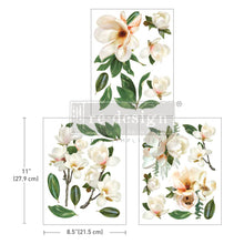 Load image into Gallery viewer, Allure Design &amp; Creations MIDDY TRANSFERS® – LA GRAN MAGNOLIA – 3 SHEETS, 8.5″X11″
