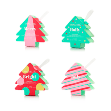 Load image into Gallery viewer, Spongellé | Bestsellers: Fall, Halloween, Christmas 2026 Spongellé  |  Bestsellers: Fall, Halloween, Christmas 2026 - Holiday Tree Buffer Assorted Pack - Christmas Gifts Gift Set
