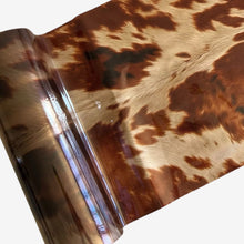 Load image into Gallery viewer, APS Transfer Foil By the foot (12” x 12”) / Buttercup Cowhide (transparent) Animal Print Foils
